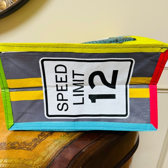 TRADER JOE'S Reusable Shopping Tote Bag Connecticut Anatomy of a Hamburger NEW - Picture 4 of 6